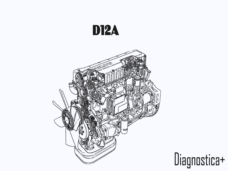 Двигатель в разрезе. D12A